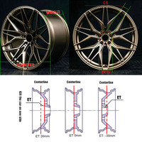 JXRD Full Face personnalisée 5x114.3 5x120 5x112 18 19 20 21 22 Jantes forgées en alliage d'aluminium pour CLA AMG W213 W124 W211 W210 W221