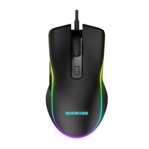 Ratón para Juegos con Cable para <span class=keywords><strong>PC</strong></span>, Logotipo Personalizado, Retroiluminación de Arcoíris, Alta Resolución DPI, 6 Botones Programables, Interfaz USB, Diseño Ergonómico - Product Image 1