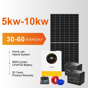 Système d'énergie solaire hybride 10Kw 8Kw 5Kw 6Kw, système solaire photovoltaïque hors réseau pour la maison et la famille, à faire soi-même - Product Image 1