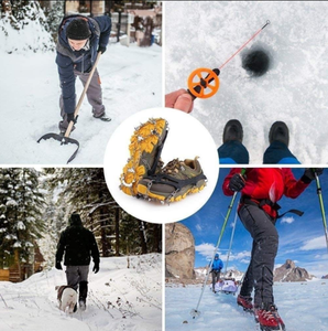 Di alta qualità 14 punte ramponi ghiaccio neve tacchetti da trazione <span class=keywords><strong>arrampicata</strong></span> invernale attrezzatura da trekking tre colori scegliere al dettaglio - Product Image 6