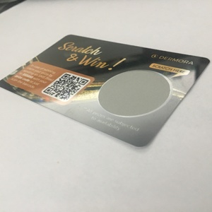 Özel tasarım baskı plastik arama kartı çizik kart PIN numarası gümüş çizik piyango kartları kazanan için - Product Image 4