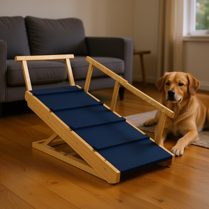 Escaleras Plegables para Mascotas con Altura Ajustable y Tapete Antideslizante, Rampa para Perros para Todas las Razas - Product Image 2