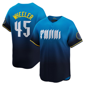 Jersey Philadelphia City Connect 2025 Pria Wanita, Kaos Baseball Custom, Bordir Jahit, Seragam Remaja, Pakaian Olahraga - Product Image 6