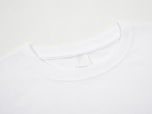 Custom 240GSM Heavyweight 100% Cotton Streetwear T-Shirt Crew Neck Long Sleeve Minimalist Unisex Eco-Friendly Waterproof Custom - Product Image 3