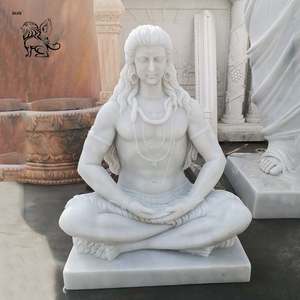 Escultura Religiosa India de Ganesha, Estatua de Ganesha de Mármol Blanco de Tamaño Real, Dios Hindú, Estatua del <span class=keywords><strong>Señor</strong></span> Ganesha - Product Image 6