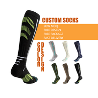 Chaussettes de compression personnalisées pour la course à pied