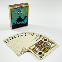 Usine professionnelle Impression personnalisée Bridge Poker Taille US Arabie Koweït Papier Carte à jouer en plastique Cartes de poker personnalisées