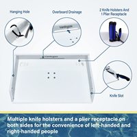 Planche à découper pour bateau de pêche en mer, appâts, tranches de poisson, nettoyage, filetage, table de filetage