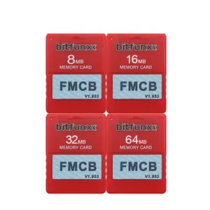 Wholesale Top Quality 8MB/16MB/32MB/64MB Memory Card FMCB V1.953 Game Save Saver Data Stick Module For PS2