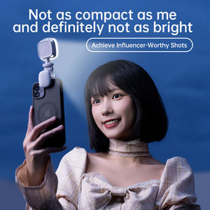 D5 Portable Mini <span class=keywords><strong>Moonlight</strong></span> Mirror Circular LED Pocket Light Clip para teléfono móvil Fotografía Transmisión en vivo Belleza Luz de relleno - Product Image 3