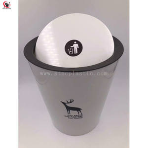 كيرفر صندوق نفايات بلاستيكي مع غطاء الوجه القمامة المطبخ جديد سوينغ مزبلة القمامة 8.5L - Product Image 5