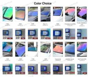 यूरोप में लोकप्रिय इंद्रधनुष 6099 गिरगिट बैंगनी उच्च गर्मी इन्सुलेशन के साथ खिड़की फिल्म कार की खिड़की टिंट यूवी अस्वीकृति 1.52*30m/रोल - Product Image 6