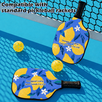 Pochette de transport personnalisée OEM pour raquette de pickleball avec fermeture éclair et bordure noire, idéale pour les cadeaux d'équipe de club – Fabrication chinoise