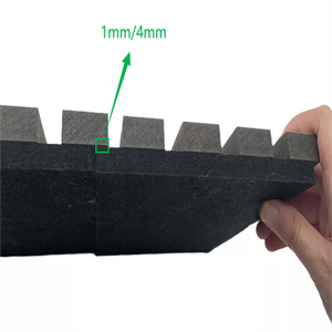 Paneles de pared de rejilla acanalada de madera de espuma de poliéster acústica de decoración fuerte a buen <span class=keywords><strong>precio</strong></span> de fábrica - Product Image 6