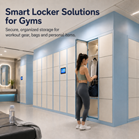 Système de casiers intelligents pour vestiaire de salle de sport, armoire de rangement pour équipes sportives avec contrôle d'accès électronique