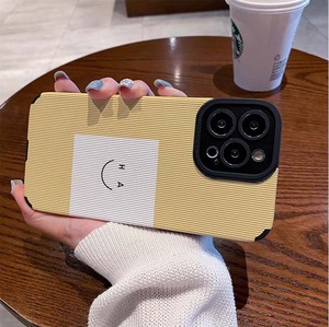 Belle <span class=keywords><strong>ligne</strong></span> douce sourire impression TPU cuir artificiel housse de téléphone portable pour Iphone 6 7 8 X Xr Xs <span class=keywords><strong>11</strong></span> 12 13 14 15 16 Pro Max - Product Image 3