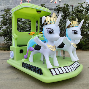 Voiture électrique pour enfants de luxe de haute qualité en gros, design licorne, voiture tamponneuse électrique 24V pour enfants avec télécommande - Product Image 3