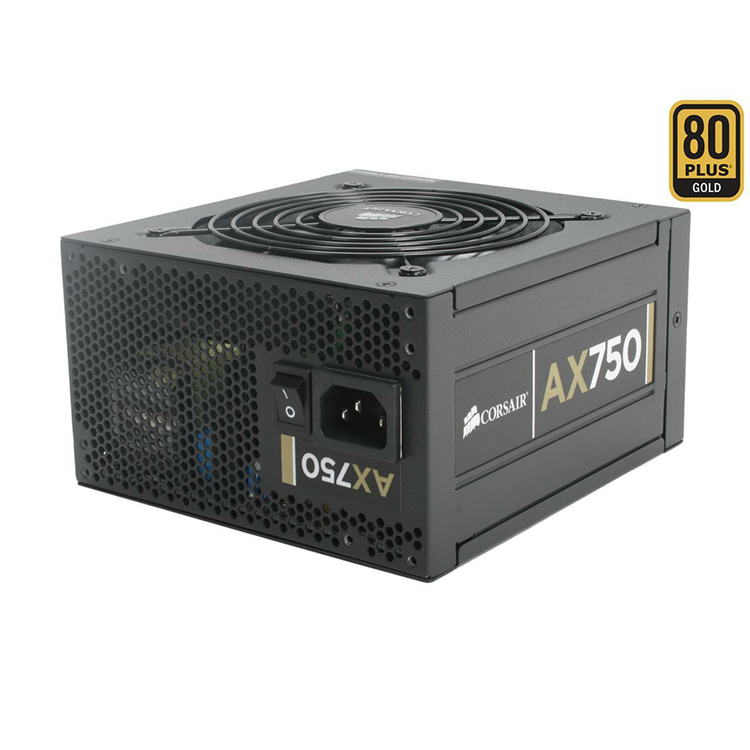 Corsair AX750 Power Supply - 750W Gold Certified Efficiency