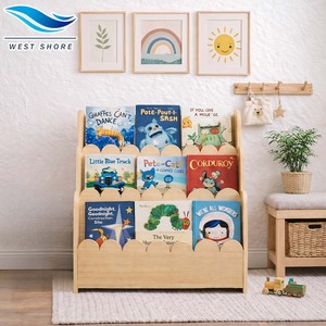 Estante de Madera Montessori para Niños, Guardería, <span class=keywords><strong>Centro</strong></span> de Cuidado Infantil, Preescolar, Jardín de Infancia, Estante de Exhibición de Juguetes y Libros, Seguro, Duradero y Resistente - Product Image 1