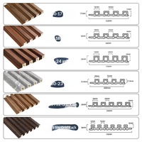 Panneaux de grille en fibre de bambou personnalisés par le fabricant, panneaux muraux WPC, décoration murale de fond, imperméables