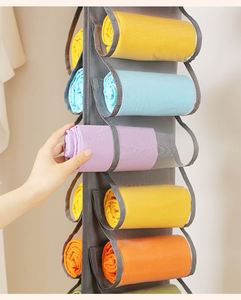 Nouveau sac de rangement suspendu multi-compartiments en polyester pour armoire, 26 compartiments, pour pantalons de yoga, chaussures, sous-vêtements, soutiens-gorge, multi-usages - Product Image 6