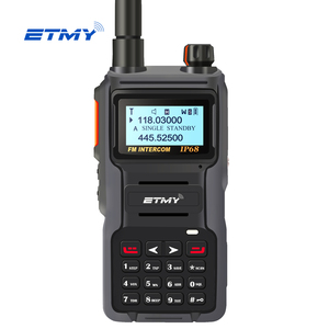 IP68 ham <span class=keywords><strong>Tri</strong></span> ban nhạc không thấm nước VHF UHF Walkie Talkie 5km băng tần kép thông tin liên lạc tầm xa Radio nghiệp dư hai cách phát thanh - Product Image 1