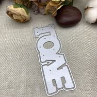 LOVE Fustella per taglio metalli per album fotografici fai da te, scatole regalo, biglietti di auguri in cartoncino, scrapbooking, fustellatura ed embossing