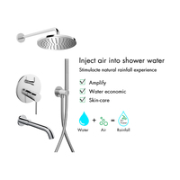 Fournisseur d'usine Ensemble de mélangeur de douche de pluie de bain thermostatique mural de salle de bain Offre Spéciale Système de valve de douche en cuivre dissimulé
