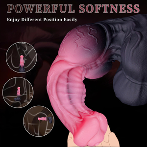 Realistischer Weicher Pferde-Dildo Alien-Monster Fantasy-Tier Großer Geknoteter Analdildo mit Saugnapf G-Punkt Butt <span class=keywords><strong>Plug</strong></span> Wasserdicht für Erwachsene - Product Image 5