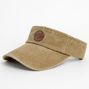 Gorra de Visera Personalizada con Logotipo de PU para Mujer, Gorra de Lona de Algodón para Verano, Pesca, Viajes al Aire Libre, Unisex para Adultos - Product Image 2