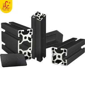 2020 3030 4040 4080 T Slot Aluminium Extrusion Profil Frame V Slot 40x40 Custom anodize Extruded Industrial Aluminum Profiles