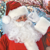 Costume de Père Noël en velours doré haut de gamme T-Joy pour enfants et parents, tenue de cosplay de Noël festive, tailles personnalisées, fabrication en usine