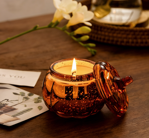 Velas Aromáticas de Cera de Soja con Forma de Calabaza, Juego de 2 Piezas, con Logotipo Personalizado de Alta Calidad, para Halloween, Andrew Af <span class=keywords><strong>Waal</strong></span> Senior - Product Image 3
