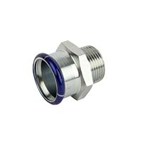 Plomberie EN10312 acier inoxydable Inox SS304 SS316L haute qualité M profil monobloc presse raccords de tuyauterie