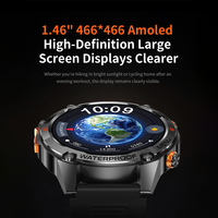 SENBONO Nouvelle montre connectée G100 pour hommes, écran HD de 1,43 pouce, GPS, boussole, étanche 5ATM, 540 mAh, appels vocaux et montre connectée de sport en plein air