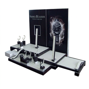Expositor de Relojes Acrílico al por Mayor con Anillos en C y Bloques Cúbicos, Estante Modular Personalizado con Logotipo para Tienda de Relojes - Product Image 1