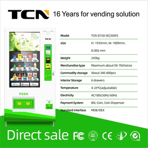 TCN pantalla táctil medios bebidas aperitivos máquina expendedora automática - Product Image 3