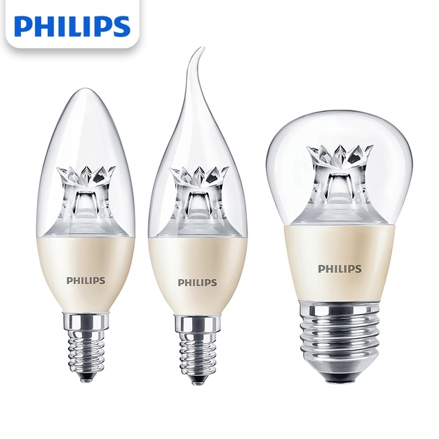 Philips Master LED Candle Bulb 4W/6W 2200-2700K Warm White Hotel E14 Light Source PHILIPS Dimmable B38 CL_AP LED CANDLE