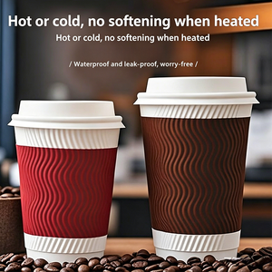 ผู้ผลิตจีน ราคาดี แก้วกาแฟกระดาษสีดำแบบใช้แล้วทิ้งสั่งทำได้ - Product Image 2