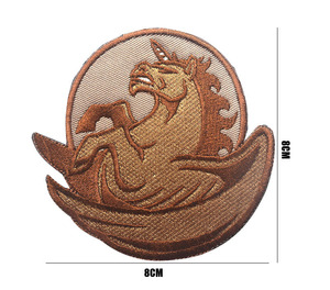 เทปมหัศจรรย์ลายยูนิคอร์นสำหรับติดด้านนอกทะเลกระเป๋าปักและแผ่นปะหมวก - Product Image 3