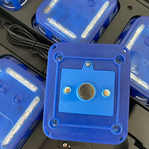 Khẩn cấp tuần tự mới nhất 6 gói có thể sạc lại Quảng trường LED Road flares vàng xanh đỏ hổ phách giao thông cảnh báo ánh sáng - Product Image 3