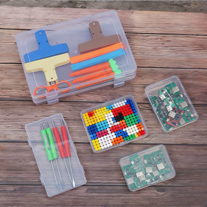 Manufacturer's PP transparent storage <b>box</b> with lid, dustproof for stationery parts and jewelry accessories, <b>small</b> plastic mini s - Product Image 2