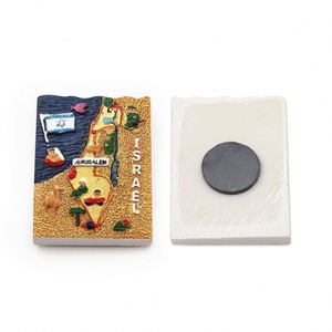 Custom Israel Souvenir <b>Fridge</b> Jerusalem Refrigerator Souvenirs Gifts 90*65Mm Tin With Adhesive Magnet - Product Image 4