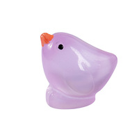 Mini poulets en résine lumineux qui brillent dans le noir, figurines d'animaux miniatures, poules pour jardin féerique, décoration de paysage miniature en mousse