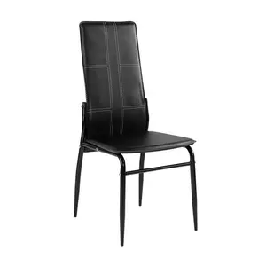 Cheap modern price quality black crocodile leather dining chair cheap dining chair for living room