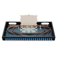 Panneau de brassage fibre optique 24 ports 48 fibres LC/UPC mural ou en rack