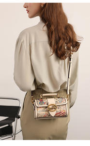 <span class=keywords><strong>Sac</strong></span> à bandoulière en cuir PVC pour femme, design original, motif dessin animé, taille moyenne, <span class=keywords><strong>sac</strong></span> à main croisé - Product Image 5