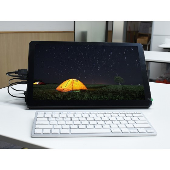 15.6inch Capacitive Touch Screen LCD (H) with Case, 1920*1080, HD MI, IPS, Various Systems Support