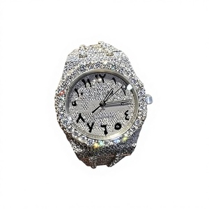 Relojes de Lujo con Diamantes Estilo Hip Hop, Movimiento Automático, VVS1, Reloj Moissanite con Incrustaciones de Diamantes para Hombre - Product Image 1