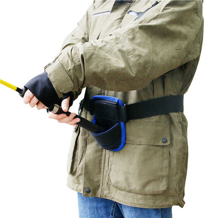 fishing belt with rod holder Play Action B100XS Snap-On 【Small and light】The fishing belt rod holder is a perfect wading accessory Adjustable Fishing Waist Rod Holder